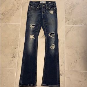 Daytrip Lynx Bootcut Distressed Jeans
